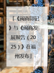 《闽商印记》与《闽商发展报告（2025）》在福州发布