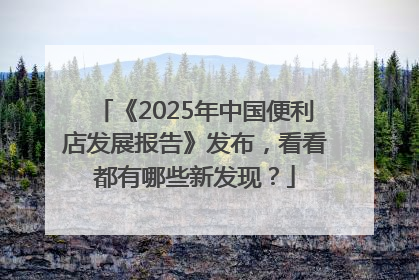 《2025年中国便利店发展报告》发布，看看都有哪些新发现？