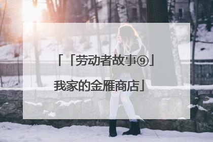 「劳动者故事⑨」我家的金雁商店