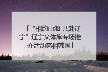 “相约山海 共赴辽宁”辽宁文体旅专场推介活动亮相韩国