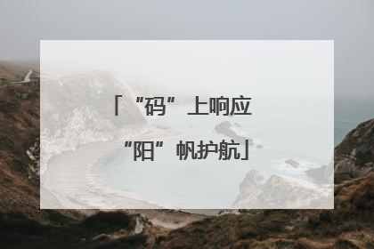 “码”上响应 “阳”帆护航
