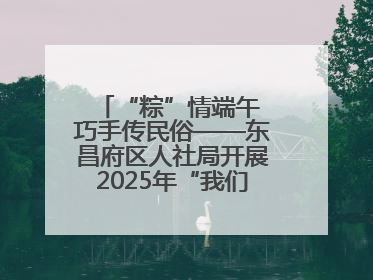 “粽”情端午 巧手传民俗——东昌府区人社局开展2025年“我们的节日·端午”包粽子活动