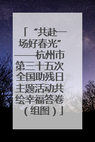 “共赴一场好春光”——杭州市第三十五次全国助残日主题活动共绘幸福答卷（组图）
