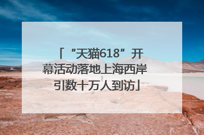 “天猫618”开幕活动落地上海西岸 引数十万人到访