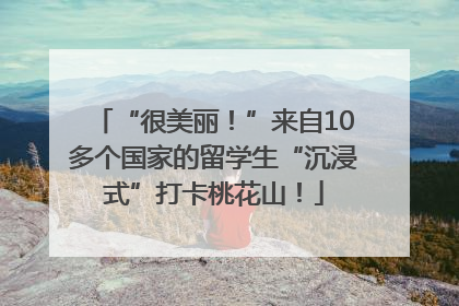 “很美丽！”来自10多个国家的留学生“沉浸式”打卡桃花山！