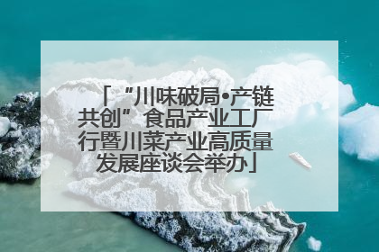 “川味破局•产链共创”食品产业工厂行暨川菜产业高质量发展座谈会举办