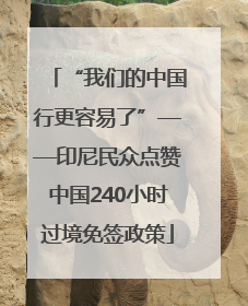 “我们的中国行更容易了”——印尼民众点赞中国240小时过境免签政策