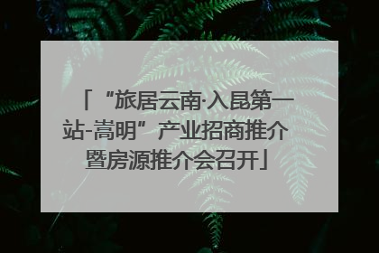 “旅居云南·入昆第一站-嵩明”产业招商推介暨房源推介会召开