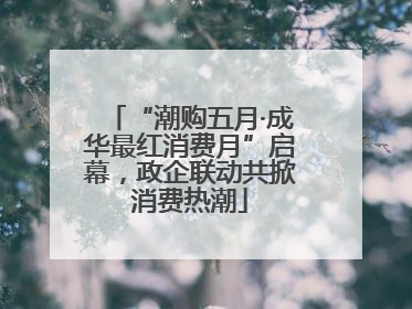 “潮购五月·成华最红消费月”启幕，政企联动共掀消费热潮