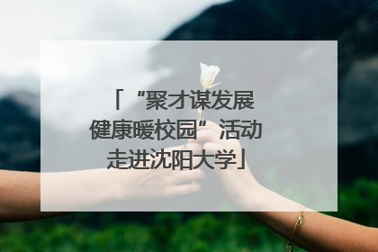 “聚才谋发展 健康暖校园”活动走进沈阳大学