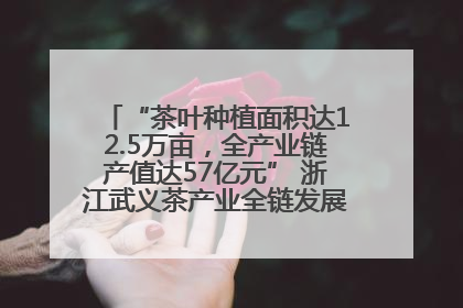“茶叶种植面积达12.5万亩，全产业链产值达57亿元” 浙江武义茶产业全链发展“加速度”