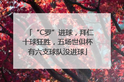 “C罗”进球，拜仁十球狂胜，五场世俱杯有六支球队没进球