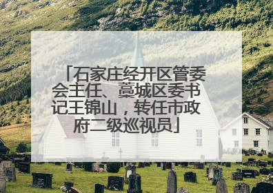 石家庄经开区管委会主任、藁城区委书记王锦山，转任市政府二级巡视员