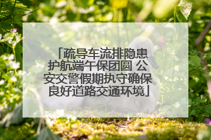 疏导车流排隐患 护航端午保团圆 公安交警假期执守确保良好道路交通环境
