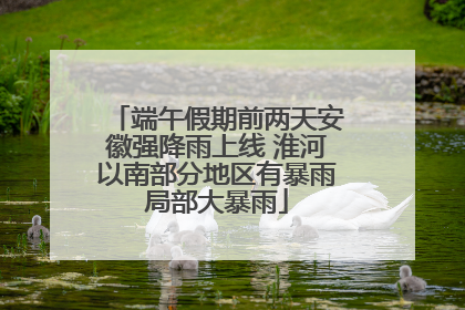 端午假期前两天安徽强降雨上线 淮河以南部分地区有暴雨局部大暴雨