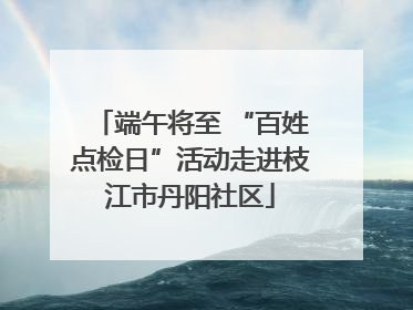 端午将至 “百姓点检日”活动走进枝江市丹阳社区