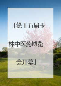第十五届玉林中医药博览会开幕