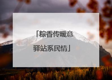 粽香传暖意 驿站系民情
