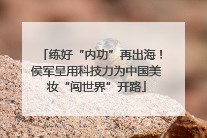练好“内功”再出海！侯军呈用科技力为中国美妆“闯世界”开路