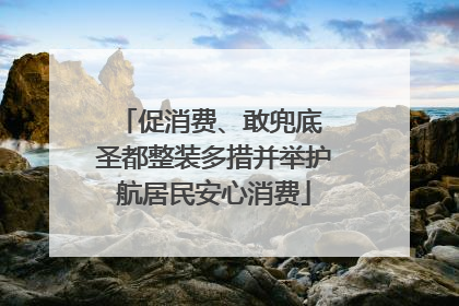 促消费、敢兜底 圣都整装多措并举护航居民安心消费