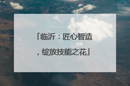 临沂：匠心智造，绽放技能之花