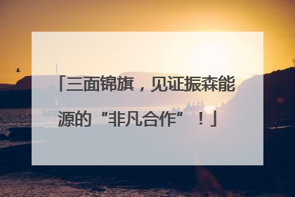 三面锦旗，见证振森能源的“非凡合作”！