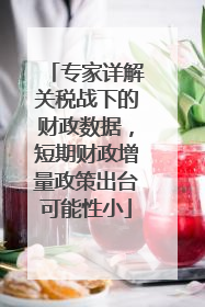 专家详解关税战下的财政数据，短期财政增量政策出台可能性小