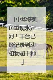 中华多刺鱼重现永定河！丰台已经记录到动植物超千种