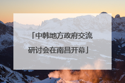 中韩地方政府交流研讨会在南昌开幕