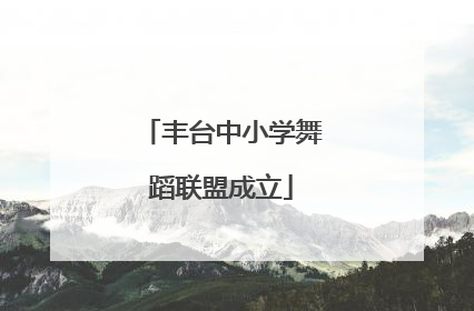 丰台中小学舞蹈联盟成立