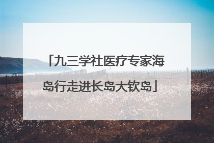 九三学社医疗专家海岛行走进长岛大钦岛