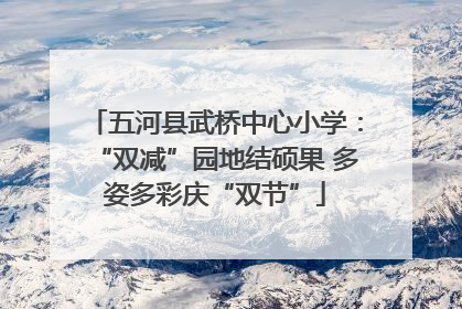 五河县武桥中心小学：“双减”园地结硕果 多姿多彩庆“双节”