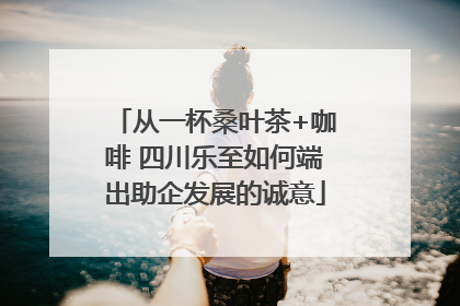 从一杯桑叶茶+咖啡 四川乐至如何端出助企发展的诚意