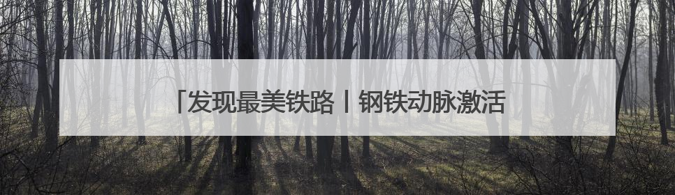 发现最美铁路丨钢铁动脉激活武陵山水 绘就文旅新图景