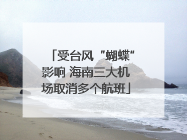 受台风“蝴蝶”影响 海南三大机场取消多个航班