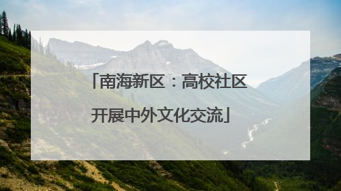 南海新区：高校社区开展中外文化交流
