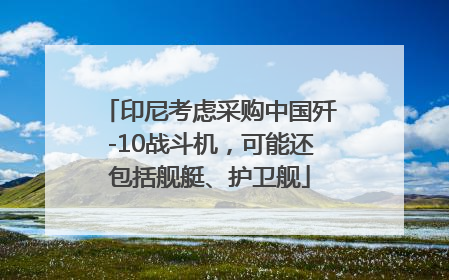 印尼考虑采购中国歼-10战斗机，可能还包括舰艇、护卫舰