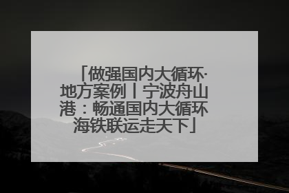 做强国内大循环·地方案例丨宁波舟山港：畅通国内大循环海铁联运走天下