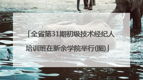 全省第31期初级技术经纪人培训班在新余学院举行(图)