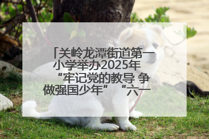 关岭龙潭街道第一小学举办2025年“牢记党的教导 争做强国少年”“六一”文艺汇演活动