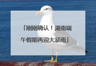 刚刚确认！湖南端午假期再迎大暴雨