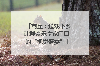 商丘：送戏下乡让群众乐享家门口的“视觉盛宴”