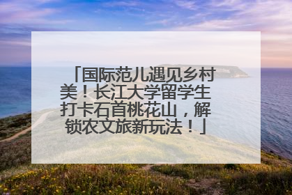 国际范儿遇见乡村美！长江大学留学生打卡石首桃花山，解锁农文旅新玩法！