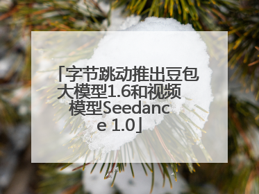字节跳动推出豆包大模型1.6和视频模型Seedance 1.0