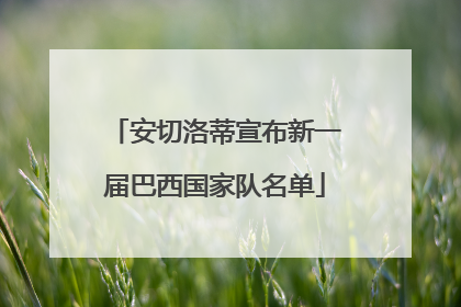 安切洛蒂宣布新一届巴西国家队名单