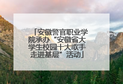 安徽警官职业学院承办“安徽省大学生校园十大歌手走进基层”活动