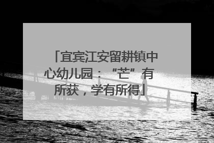 宜宾江安留耕镇中心幼儿园：“芒”有所获，学有所得
