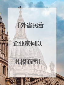 外省民营企业家何以扎根商南