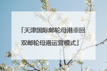 天津国际邮轮母港重回双邮轮母港运营模式