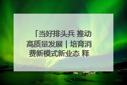 当好排头兵 推动高质量发展｜培育消费新模式新业态 释放经济增长新动能